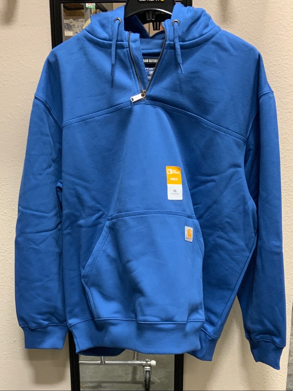 Carhartt Rain Defender Paxton Heavyweight Hooded 1/4 Zip Sweatshirt